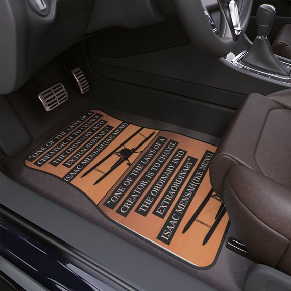 IKE MENS Quote Car Floor Mats, 1pc