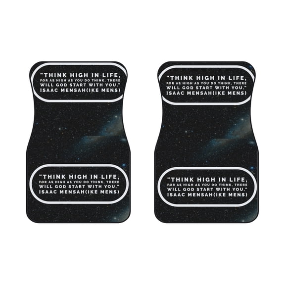 IKE MENS Quote Car Mats (2x Front)