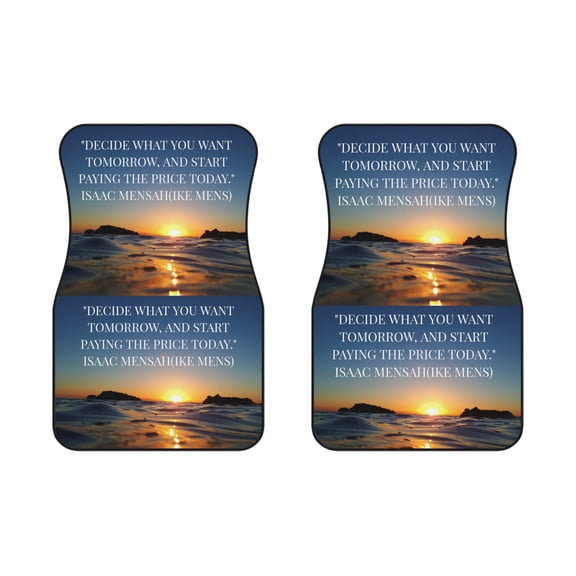 IKE MENS Quote Car Mats (2x Front)