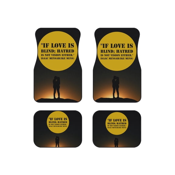 IKE MENS Quote Car Mats (Set of 4)