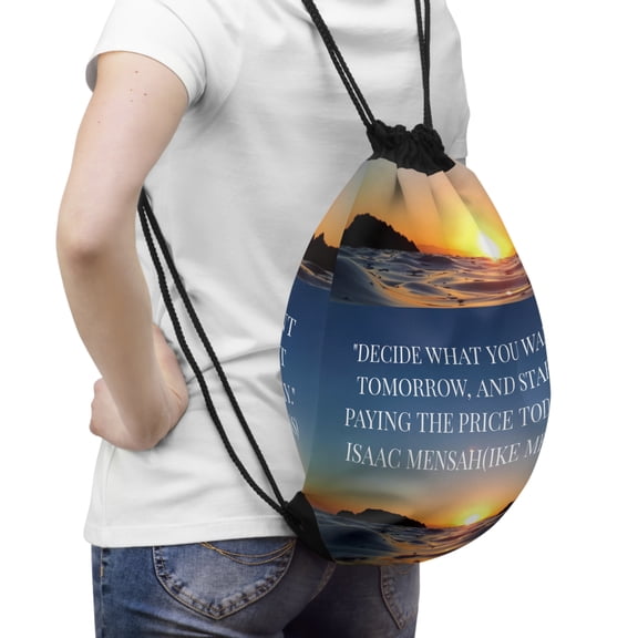 IKE MENS Quote Drawstring Bag