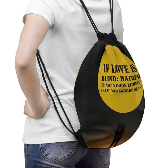 IKE MENS Quote Drawstring Bag