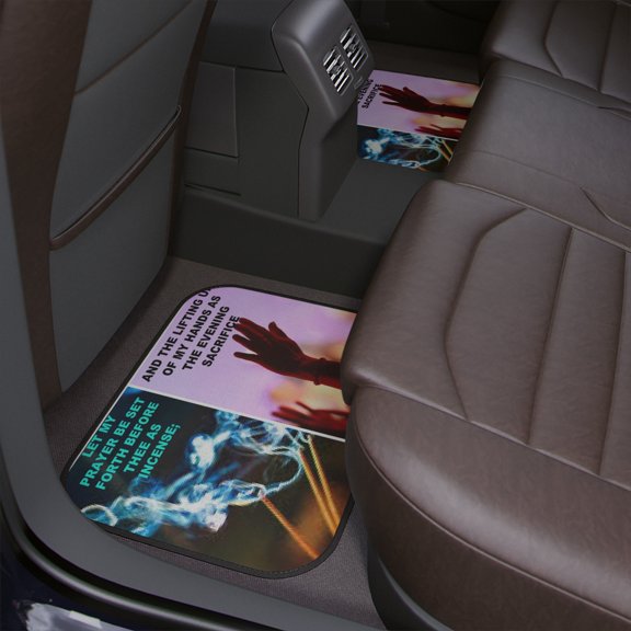 IKE MENS SCRIPTURE Collage Car Floor Mats, 1pc