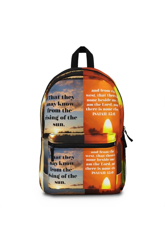 IKE MENS Scripture Collage Backpack (Made in USA)