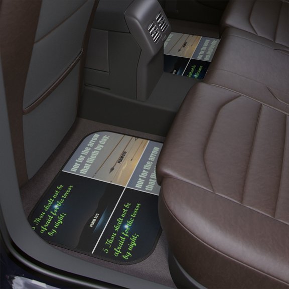 IKE MENS Scripture Collage Car Floor Mats, 1pc