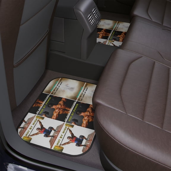 IKE MENS Scripture Collage Car Floor Mats, 1pc