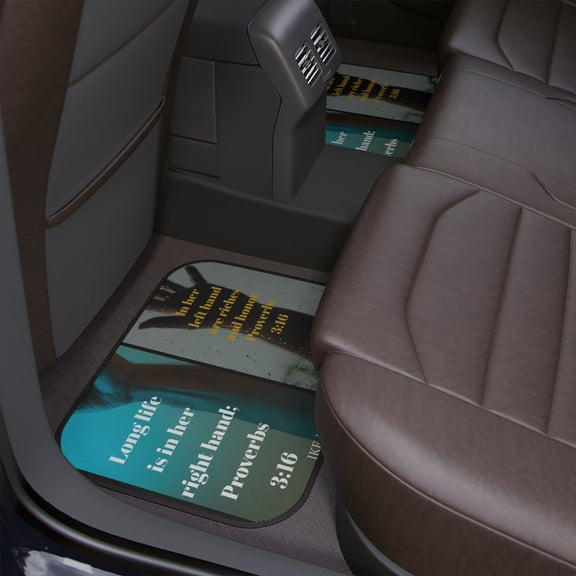 IKE MENS Scripture Collage Car Floor Mats, 1pc
