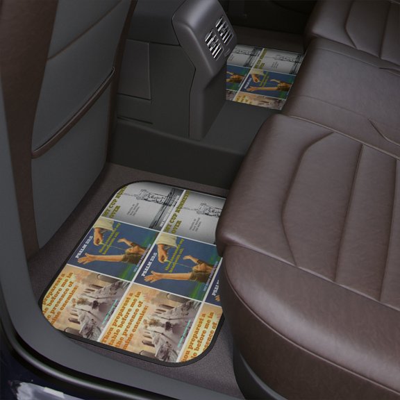 IKE MENS Scripture Collage Car Floor Mats, 1pc