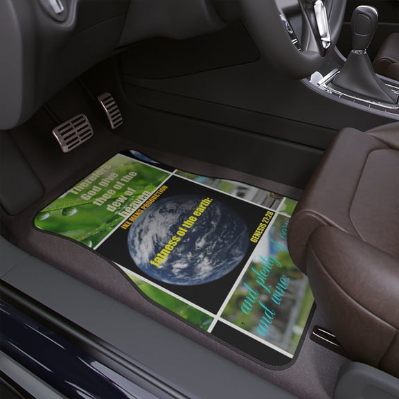IKE MENS Scripture Collage Car Floor Mats, 1pc
