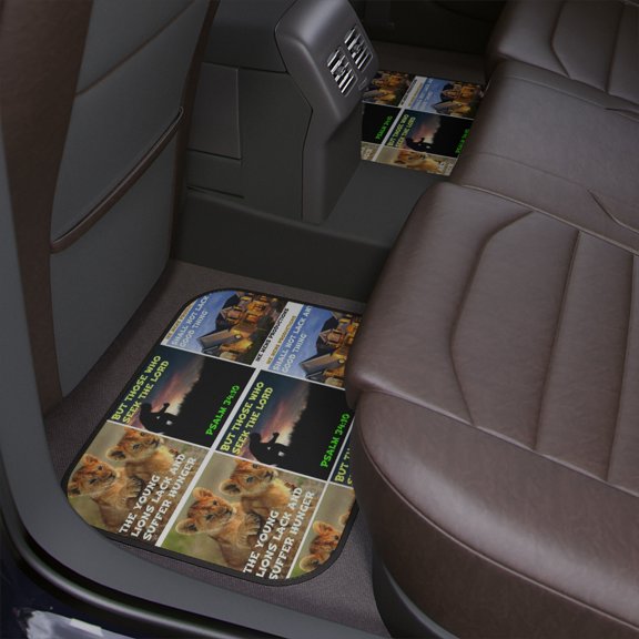 IKE MENS Scripture Collage Car Floor Mats, 1pc