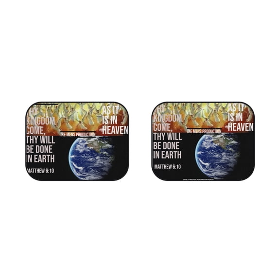 IKE MENS Scripture Collage Car Mats (2x Rear)