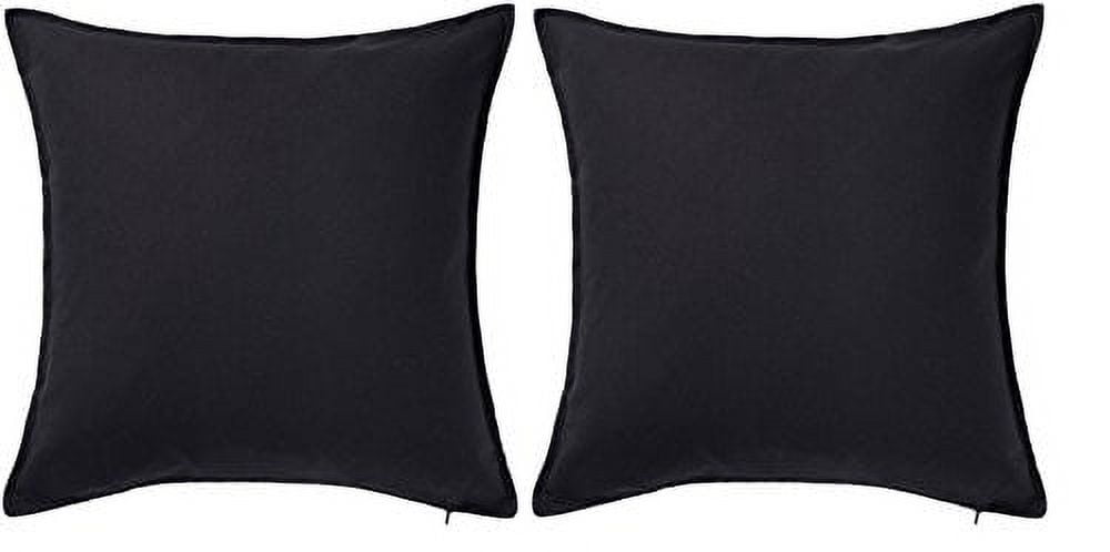 GURLI cushion cover, black, 20x20 - IKEA