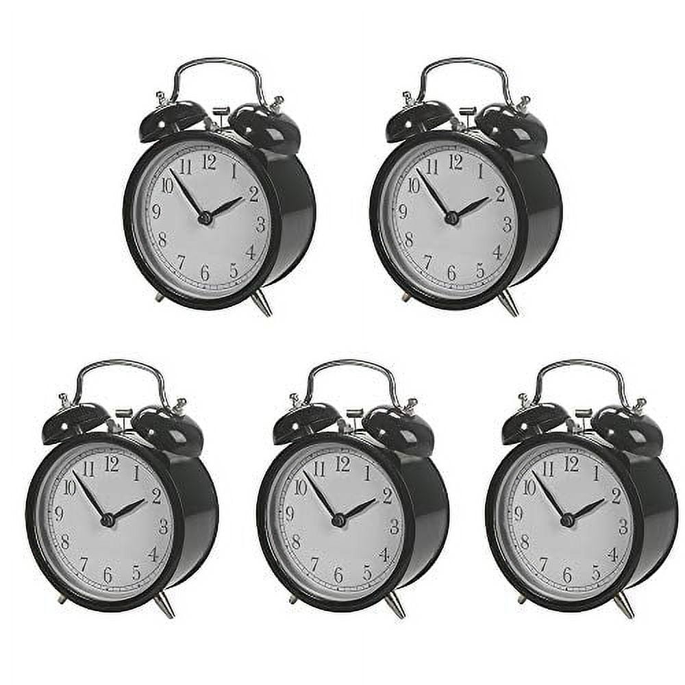 IKEA DEKAD Alarm Clock, Black (Pack of 5, W 4" X D 2 ¼" X H 5 ½")