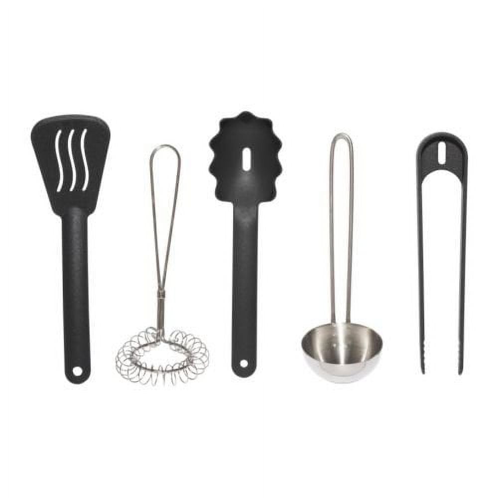 DUKTIG 5-piece toy cookware set, stainless steel color - IKEA