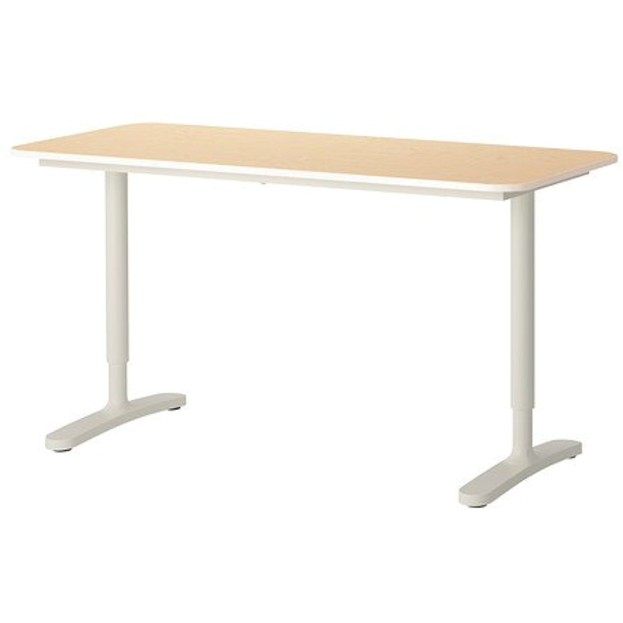 IKEA Desk, birch veneer, white 4202.22011.1810