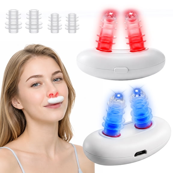 IKEENER FDA Cleared Red and Blue Light Nasal Device with Vibration Massage, Rhinitis Relief, Nasal Congestion and Sinus Support, USB Rechargeable