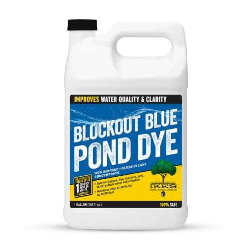 IKES Blockout Blue Liquid Pond Dye Concentrated colorant - 1 gal