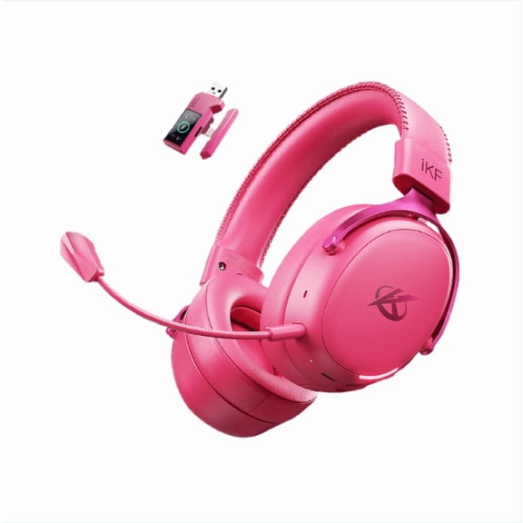 IKF V11 Pro 2.0 4-in-1 Wireless Gaming Headset, 2.4G/Bluetooth with Mic for PC PS5 Switch