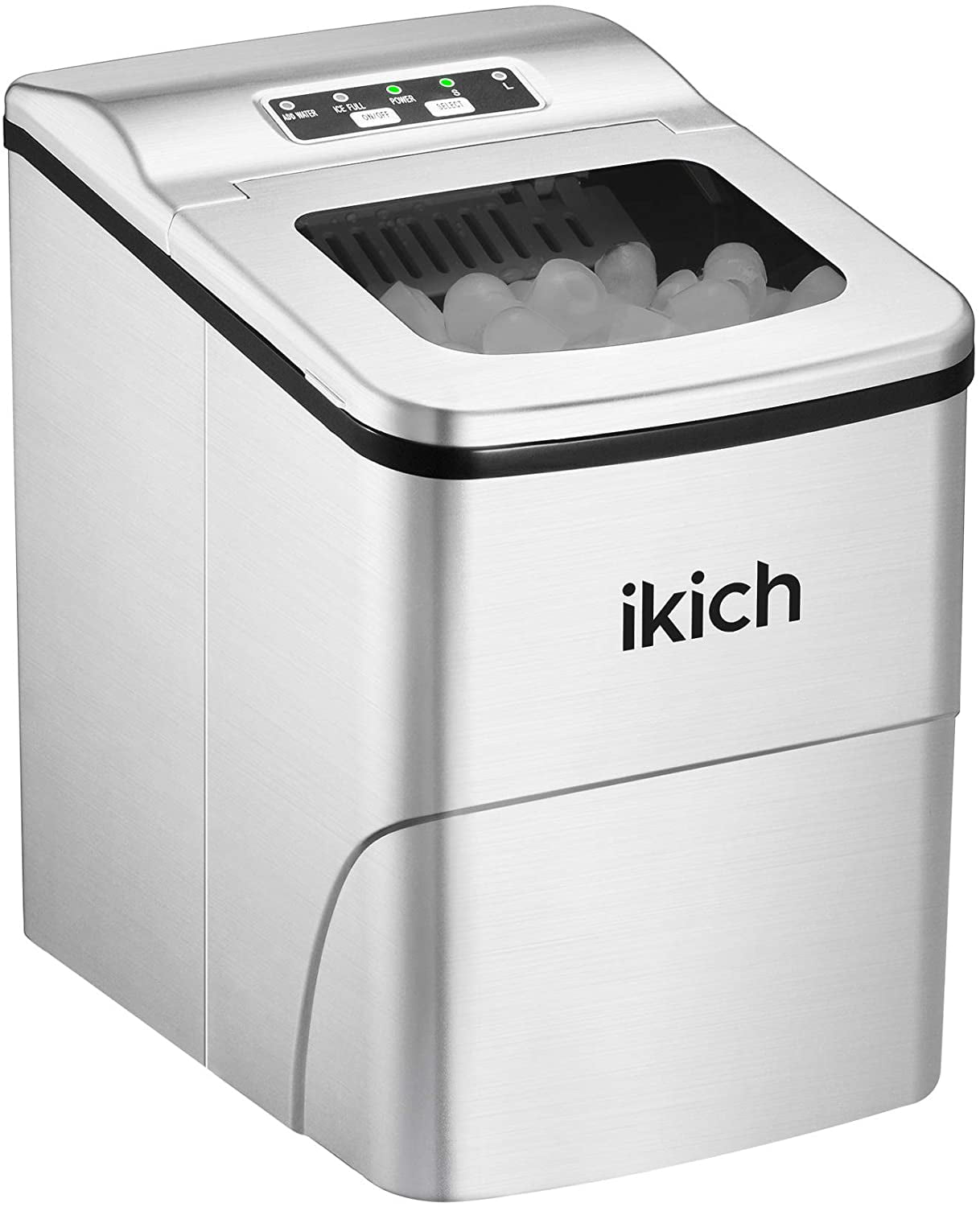 Ice Maker Countertop, 28 lbs. Ice in 24 Hrs, Portable Ice Maker Machine 2L  with LED Display Perfect for Parties Mixed Drinks, Ice Scoop and Basket –  AICOOK