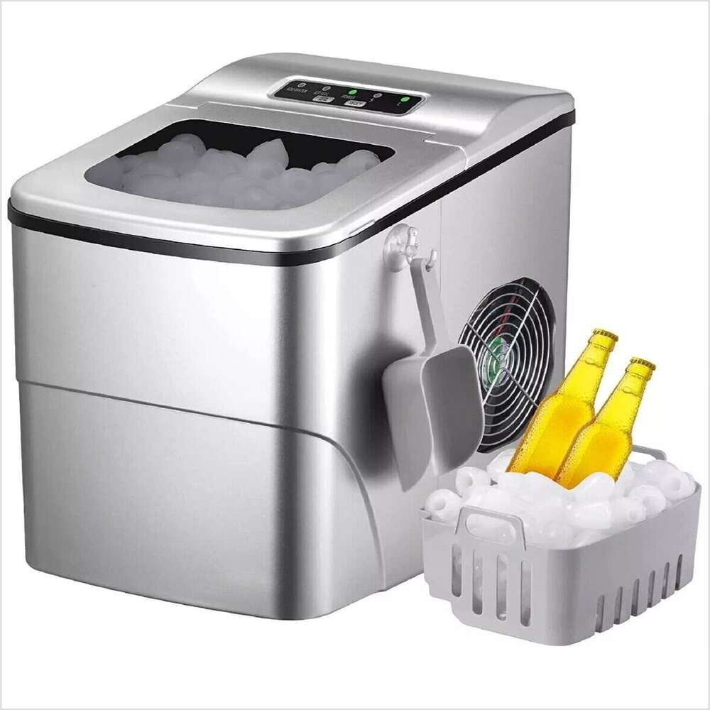 IKICH Quick Portable Ice Maker CP173A Silver 26lbs NEW!!