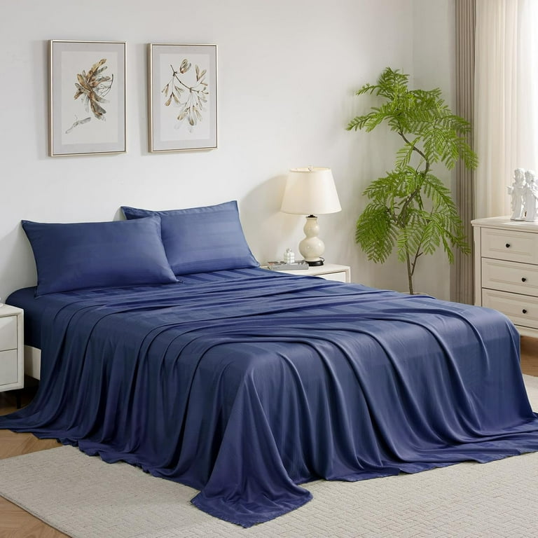 IKIFLY 3PC Twin Size Sheet Set, 100% Viscose from Bamboo Bed