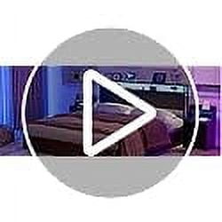 IKIFLY King Size Storage Headboard with LED Lights & Charging Station