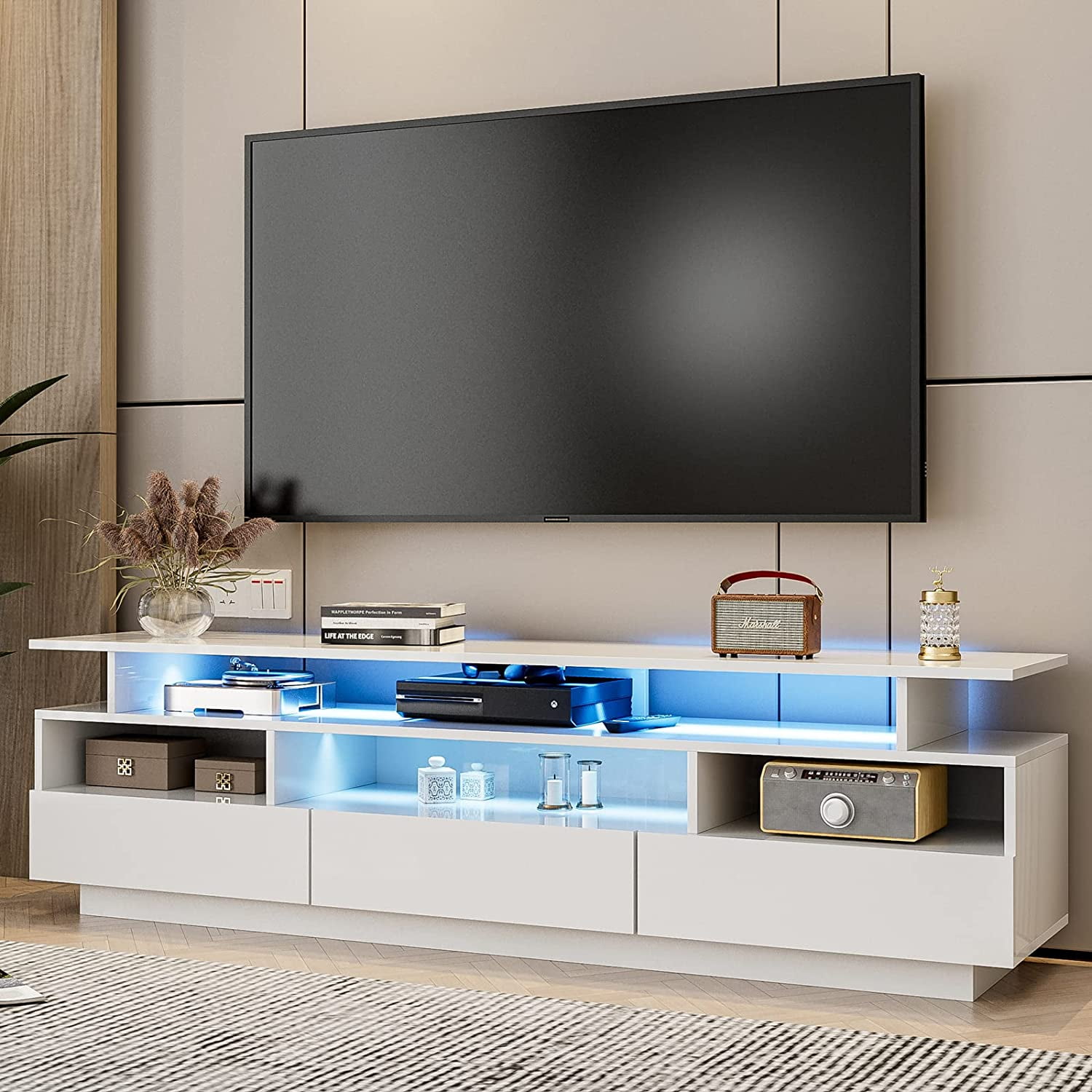 Buy Fenily TV Unit in White Finish for TVs up to 65\ at 20% OFF by