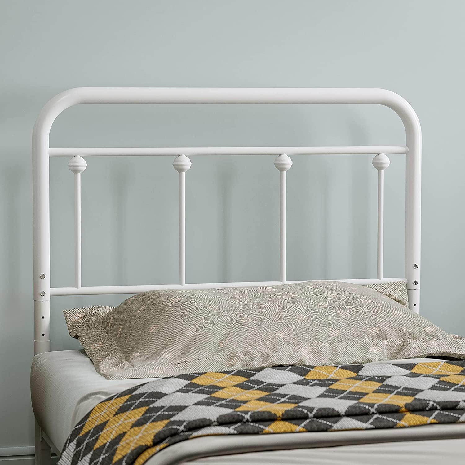 IKIFLY Metal Twin Size Headboard Adjustable Height Farmhouse   IKIFLY Metal Twin Size Headboard Adjustable Height Farmhouse Victorian Style Easy Assembly Twin Twin XL Headboard Only For Bedroom White A55e05d9 3e27 499d 882e 9ab1b1410c67.386f9b13109820b0f1acd7a55eca7f42 