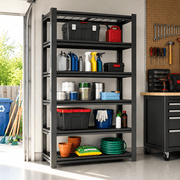 IKIMI 72"H 5-Tier Metal Garage Shelving, 2000Lbs Heavy Duty Adjustable Garage Storage Shelves for Home, Garage, Basement, 72"H x 35.4"W x 15.75"D