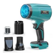 IKLESTAR Cordless Leaf Blower Compatible with Makita 18V, 800,000 RPM Brushless Motor, Lightweight Handheld Blower, Adjustable Speed - 60 m/s Max, for Car, Patio, Leaves and Snow Clearing Tool Only