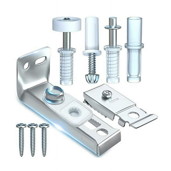 IKOMMI 4.70 x 2.40 x 1.60 in Silver Stainless Steel Barn Door Hardware Kit