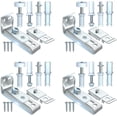 thumbnail image 1 of IKOMMI 4PCS Folding Doors Accordion Pantry Hardware Replacement Parts for Home Include Top & Bottom Pivot, Bracket & Guide Wheel, 1 of 7