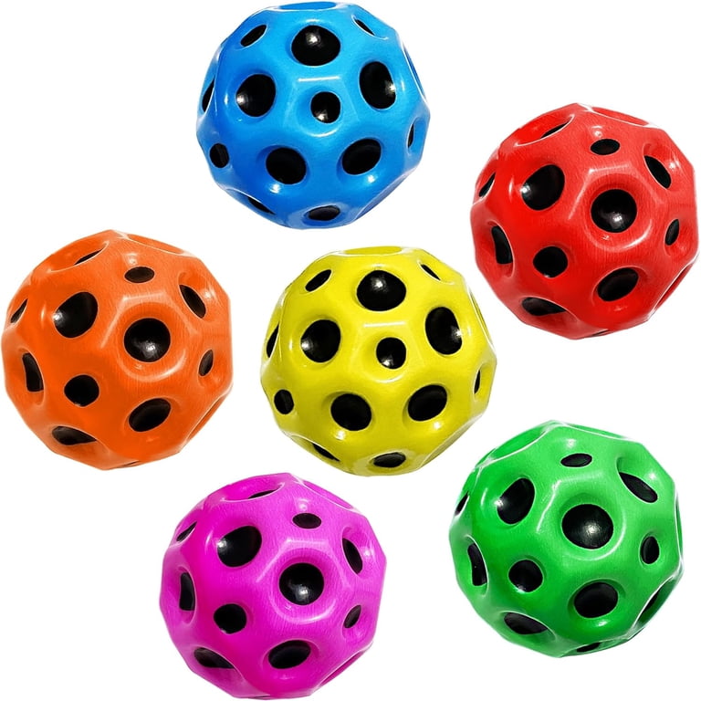 IKOMMI Super Galaxy Moon 6PCS Space Balls High Bouncing, Pop 