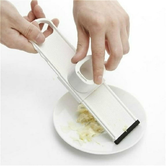 IKOMMI New Garlic Slicer Cutter Shredder 2 in 1 Function Kitchen Tool