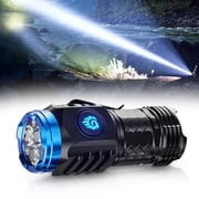IKOMMI Three-Eyed Monster Mini Flash Super Power Flashlight, Rechargeable Flashlights High Lumens Flash Light Three-Eyed Monster Mini Flashlight, 5 Modes, 10h Running Time for Outdoor