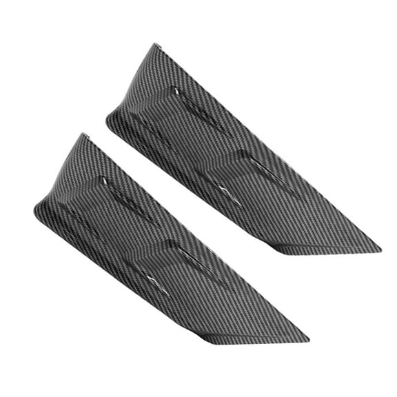 IKON MOTORSPORTS, Rear Aprons Compatible With 2020-2023 Tesla Model Y All Models 4-Door, PP Rear Splitter Canards 2PCS