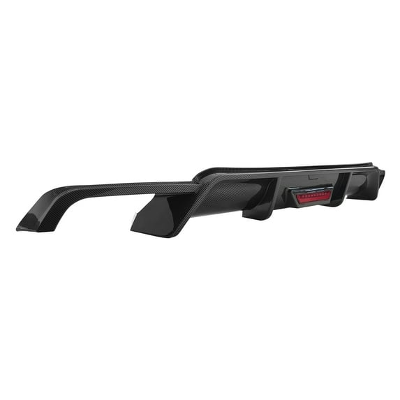 IKON MOTORSPORTS, Rear Bumper Diffuser Lip W/ Light Compatible With 2018-2024 Toyota Camry SE XSE Models Only, Lower Lip