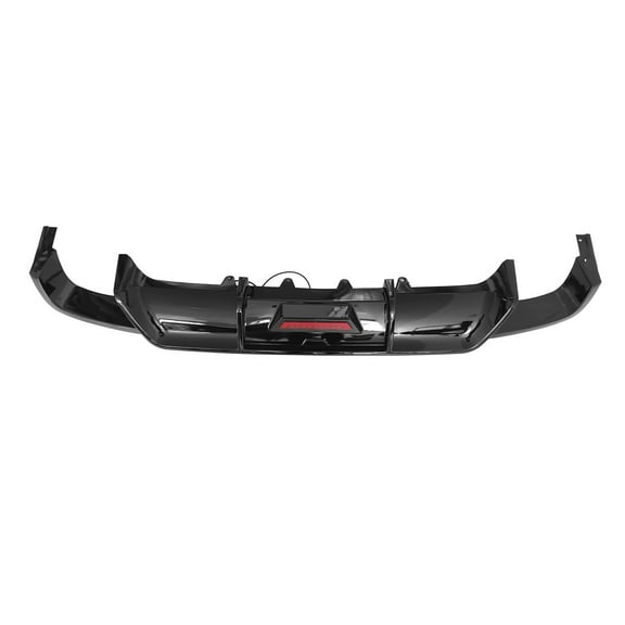 IKON MOTORSPORTS, Rear Bumper Diffuser Lip W/ Light Compatible With 2018-2024 Toyota Camry SE XSE Models Only, Lower Lip
