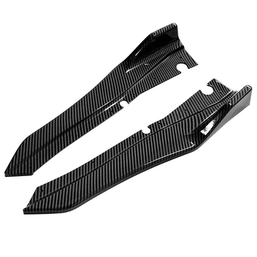 IKON MOTORSPORTS, Rear Bumper Lip Compatible With 2014-2022 Infiniti Q50, PP Rear Bumper Splitter Diffuser Pair