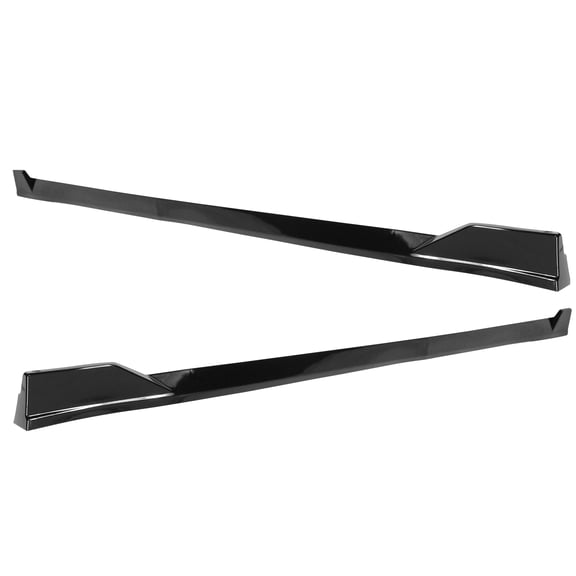 Compatible With 18-24 Toyota Camry TRD Style Side Skirts Rocker Panel Gloss Black 4PCS
