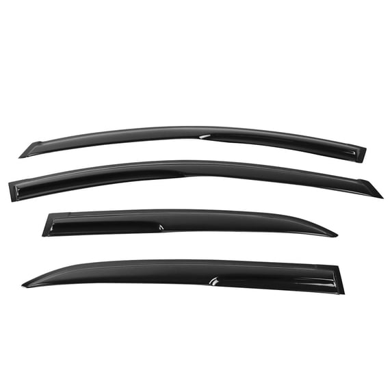 IKON MOTORSPORTS, Window Visor Compatible With 2014-2019 Toyota Corolla Sedan Vent Sun Shade Rain Guards Side Window Deflectors