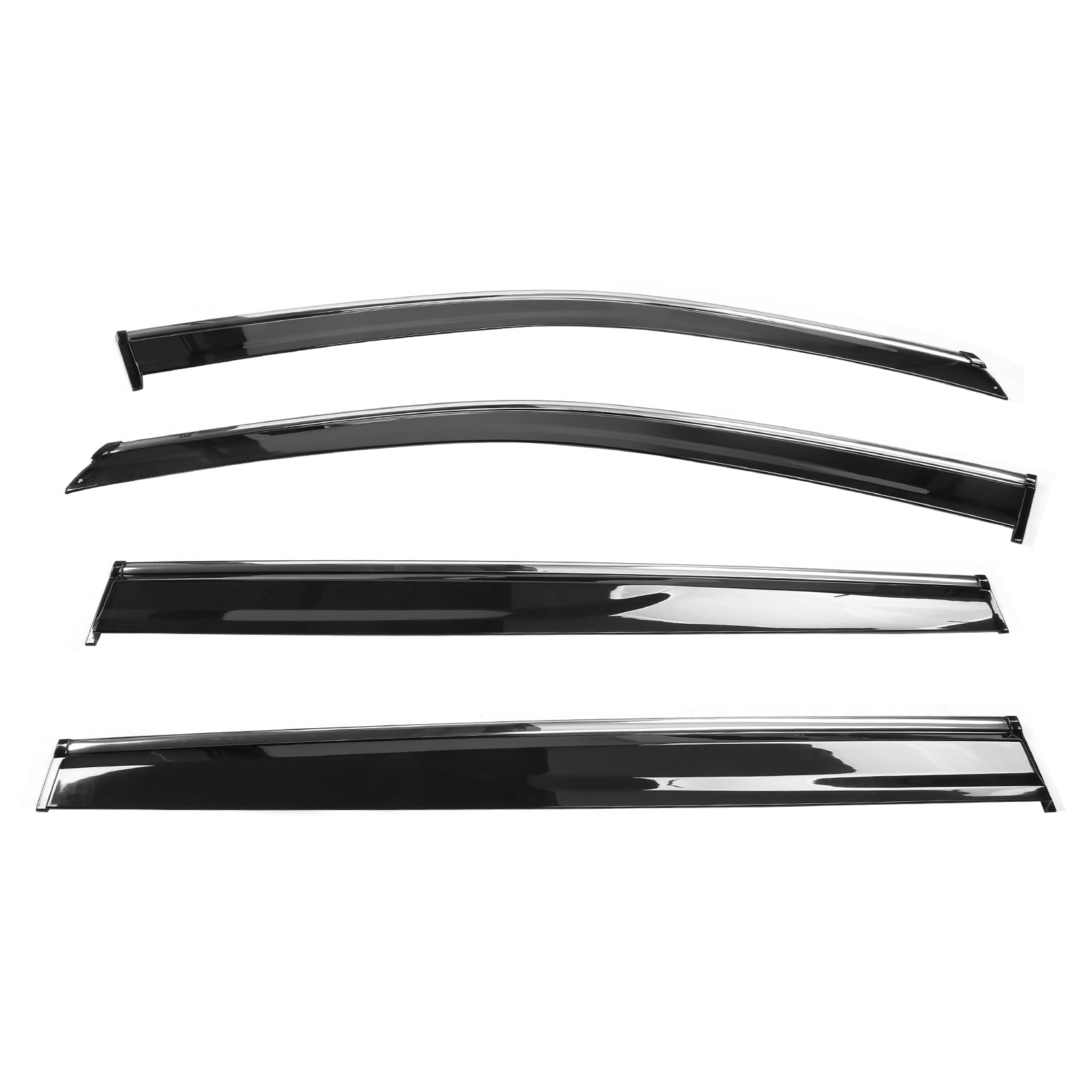IKON MOTORSPORTS, Window Visor Compatible With 2014-2019 Toyota Highlander Vent Sun Shade Rain Guards Side Window Deflectors
