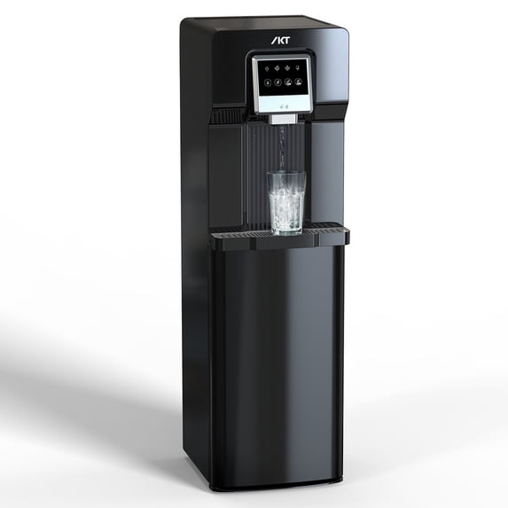 IKT Bottom Loading Cold Water Cooler with Ice Maker 3 Gallon 18LBS Daily Ice Capacity (NO HOT Water)