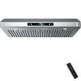 IKTCH 30 Inch Range Hood, 900CFM, 4 Speed, Gesture Sensing, Touch Control, Stainless Steel Vent