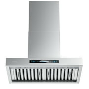 IKTCH 30"Wall Mount Range Hood, 900 CFM Ducted/Ductless Range Hood with 4 Speed Fan, Durable Stainless Steel Range Hood 30 inch with Gesture Sensing & Touch Control Making life Smarter IKP01-30