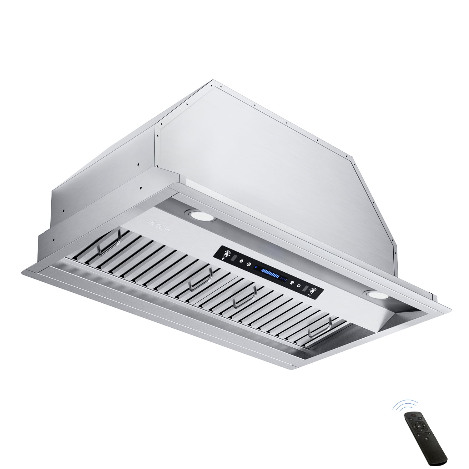  FIREGAS Range Hood Insert 30 inch, Ducted/Ductless Range Hoods  800CFM, Kitchen Vent Hood with 3 Speed Exhaust Fan, 2 Baffle Filters, Touch  and Gesture Sensing Control Built in Stove Hood : Appliances