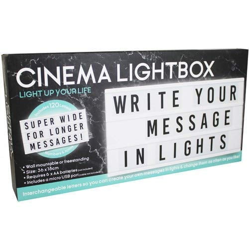 IKTU Longer Super Wide Messages Cinematic Light Box Sign 120 Letters ...