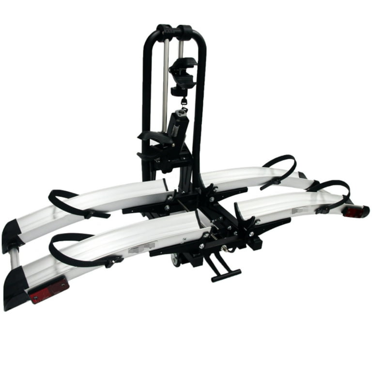 IKURAM Aluminum e Bike Rack Folding Design with 4 Rolling Wheels 132 Lbs Load Capacity