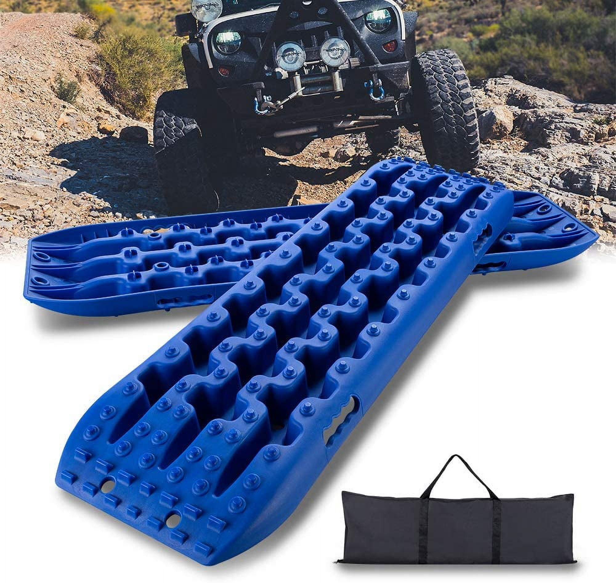 COSTWAY 2 Pieces Traction Aid Sand Sheets Offroad, Tyre Ladder for  Sand/Mud/Snow, 10T, Recovery Board Tracks Mats, Traction Mat for Off-Road  Vehicle