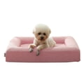 thumbnail image 1 of IKUSO Small Dog Bed,Memory Foam Dog & Cat Bed,Washable Double-Sided Dog Mat & Non-Slip Waterproof Bottom,Warm & Indestructible Puppy Bed, 1 of 7